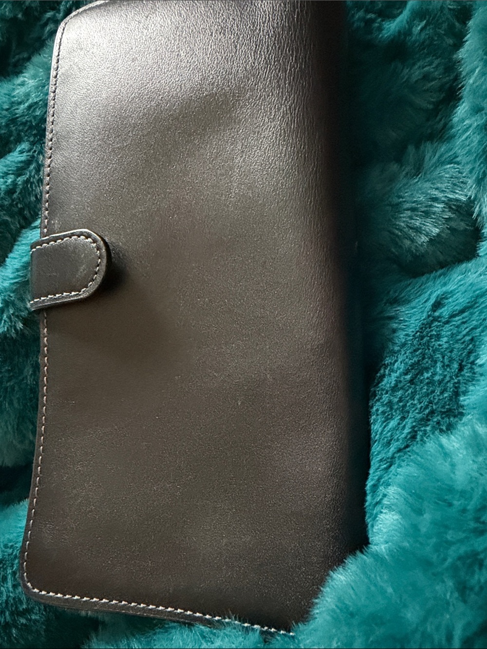 Coach Black Leather Continental Wallet with ID Window - Picture 4 of 4